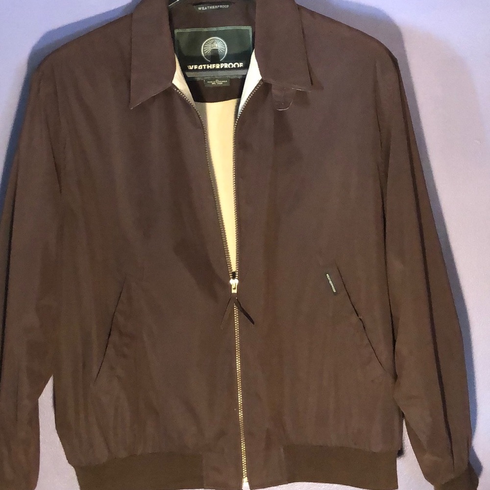 Weather Proof XL brown zip jacket